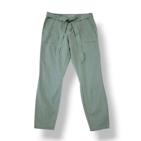 Vineyard Vines Utility Tie Belt Stretch Casual Pants in Sage Olive Size 8 - Picture 9 of 9